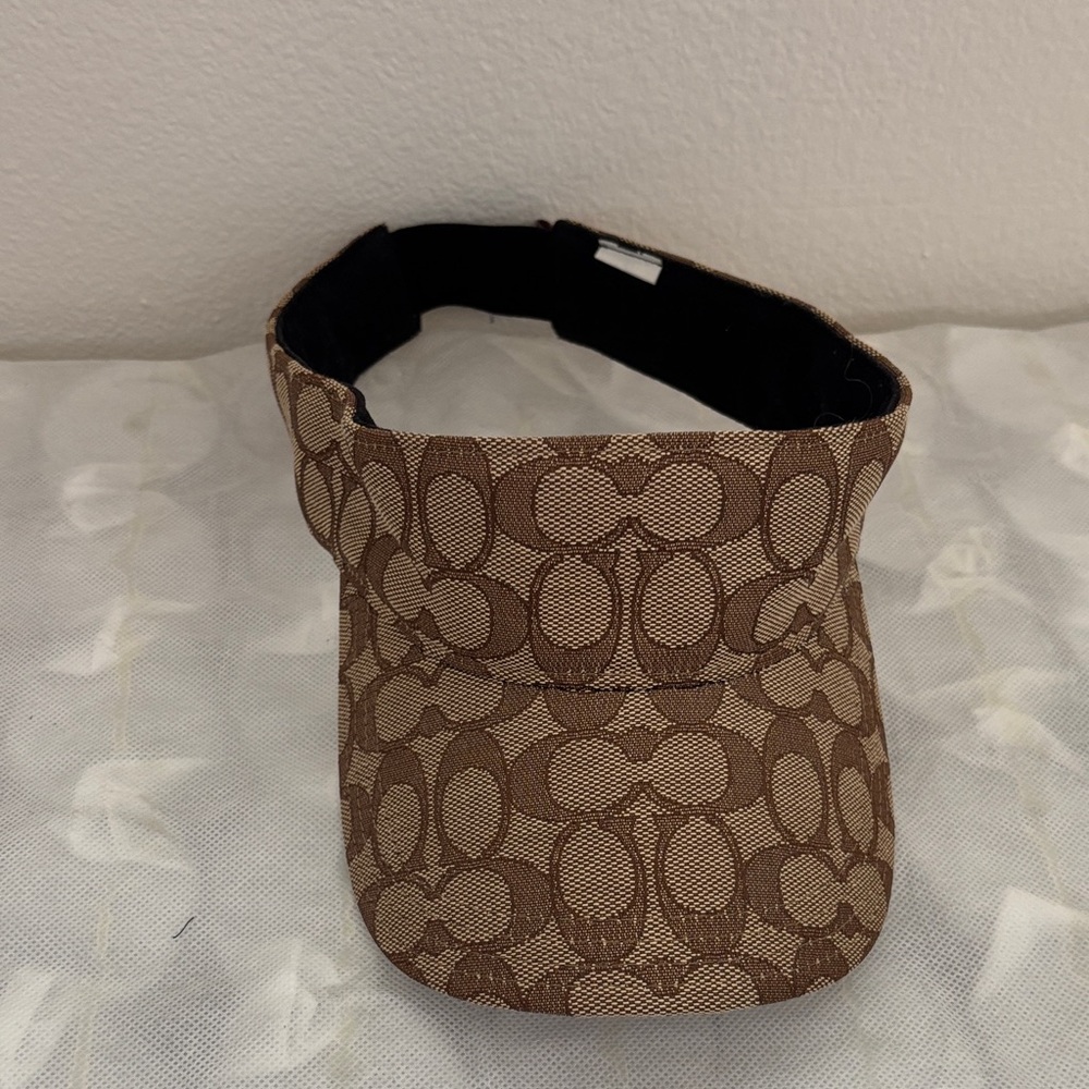 Coach Tan Patterned Visor